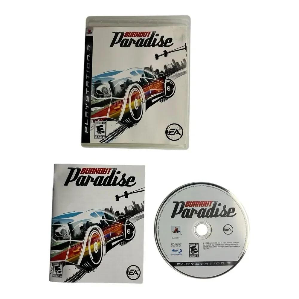 Burnout Paradise Sony PlayStation 3 PS3 CIB Complete‎ Video Game Cars